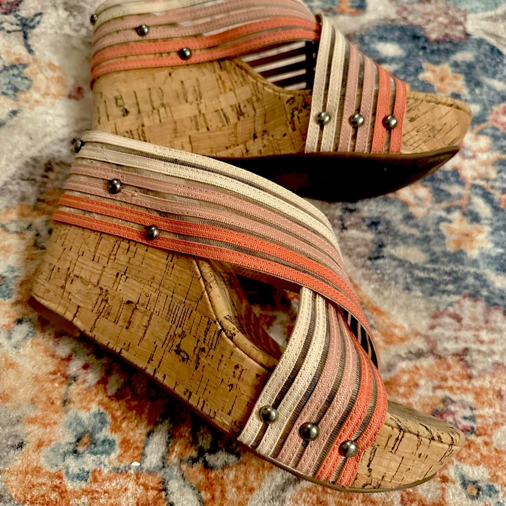 Lucky Brand Cork Wedges!